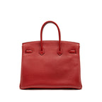 Hermes birkin 35 togo rouge vif GHW