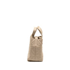 DIOR SMALL DIOR TOUJOURS VERTICAL TOTE BAG MACROCANNAGE CALFSKIN POWDER BEIGE LGHW