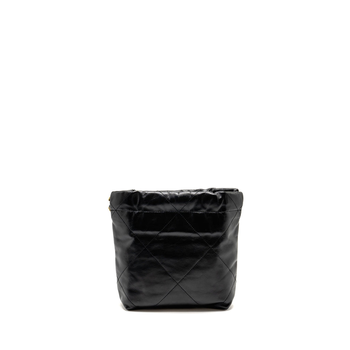 CHANEL MINI 22 BAG CALFSKIN BLACK GHW (MICROCHIP)