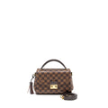 LOUIS VUITTON CROISETTE DAMIER EBENE CANVAS GHW