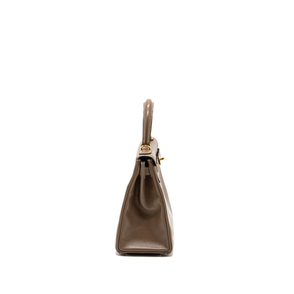 HERMES KELLY 28 TADELAKT ETOUPE GHW