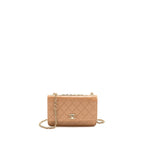 CHANEL TRENDY CC WALLET ON CHAIN LAMBSKIN DARK BEIGE LGHW (MICROCHIP)
