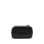 DIOR MEDIUM TOUJOURS BAG MACROCANNAGE CALFSKIN BLACK LGHW