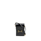GUCCI 1955 HORSEBIT MINI CROSSBODY BAG CALFSKIN BLACK GHW