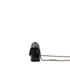 CHANEL MINI RECTANGULAR FLAP BAG LAMBSKIN BLACK LGHW (MICROCHIP)