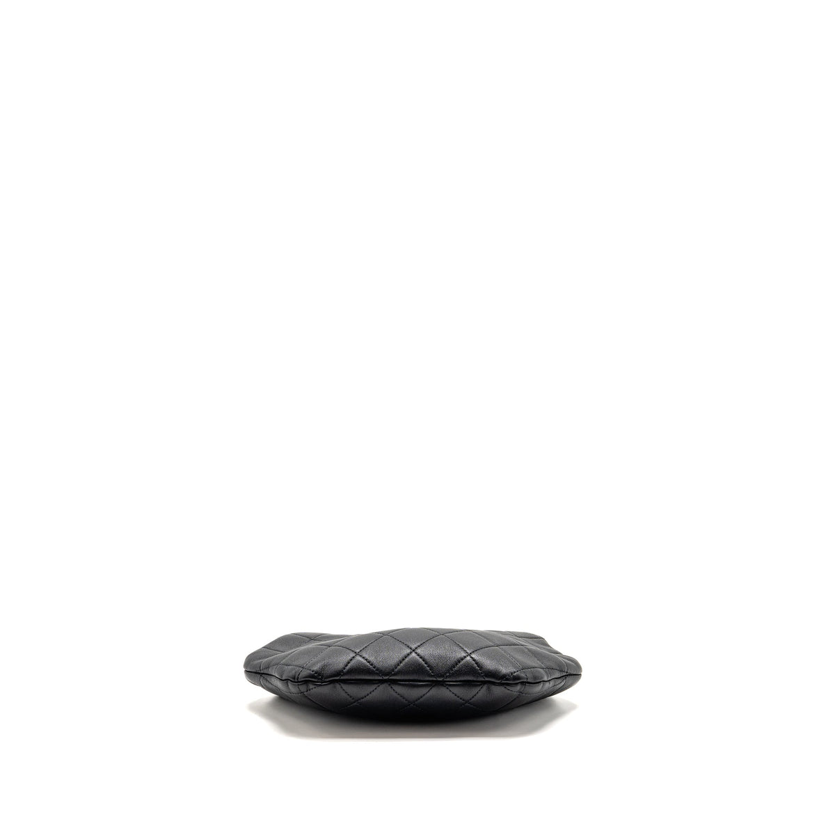 Chanel Pearl Crown Handle Clutch Lambskin Black GHW (Microchip)