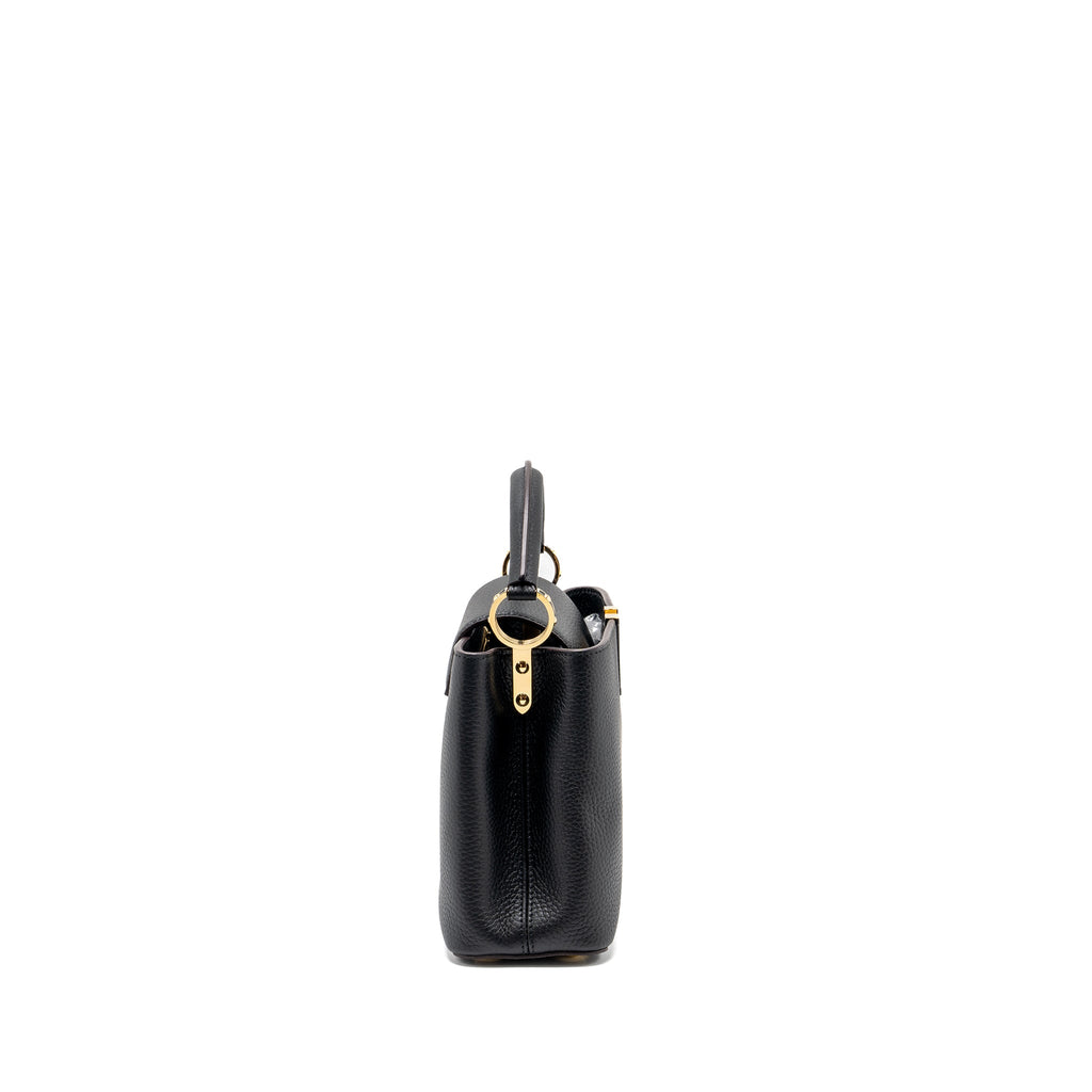 LOUIS VUITTON CAPUCINES BB CALFSKIN BLACK GHW