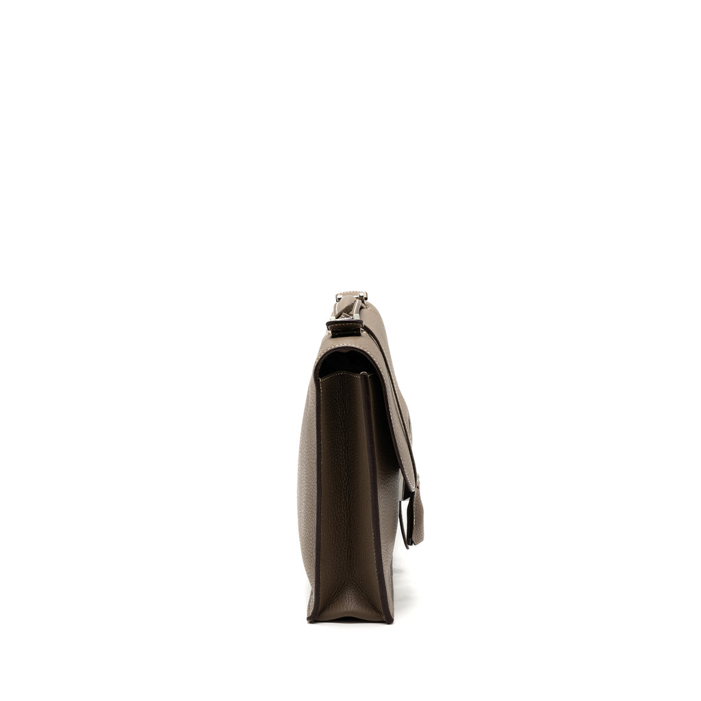 Hermes Sac A Depeches Etoupe SHW