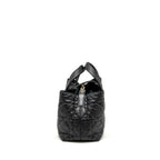 DIOR MEDIUM TOUJOURS BAG MACROCANNAGE CALFSKIN BLACK LGHW
