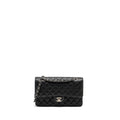 CHANEL MEDIUM CLASSIC DOUBLE FLAP BAG CAVIAR BLACK SHW