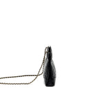 CHANEL 24C MINI 31 BAG SHINY CALFSKIN BLACK LGHW (MICROCHIP)