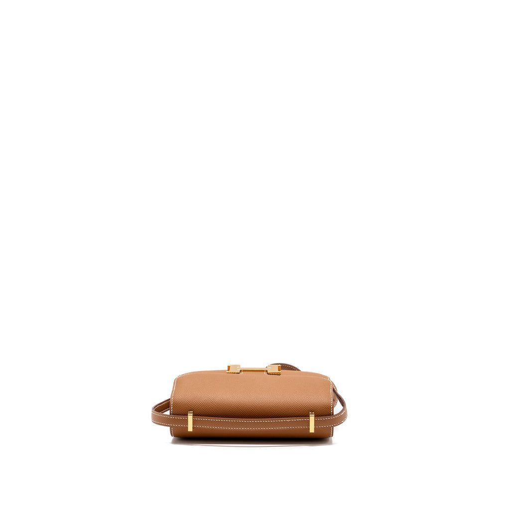 Hermes Mini Constance Epsom Gold GHW (new version)