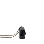 CHANEL MINI RECTANGULAR FLAP BAG LAMBSKIN BLACK LGHW (MICROCHIP)