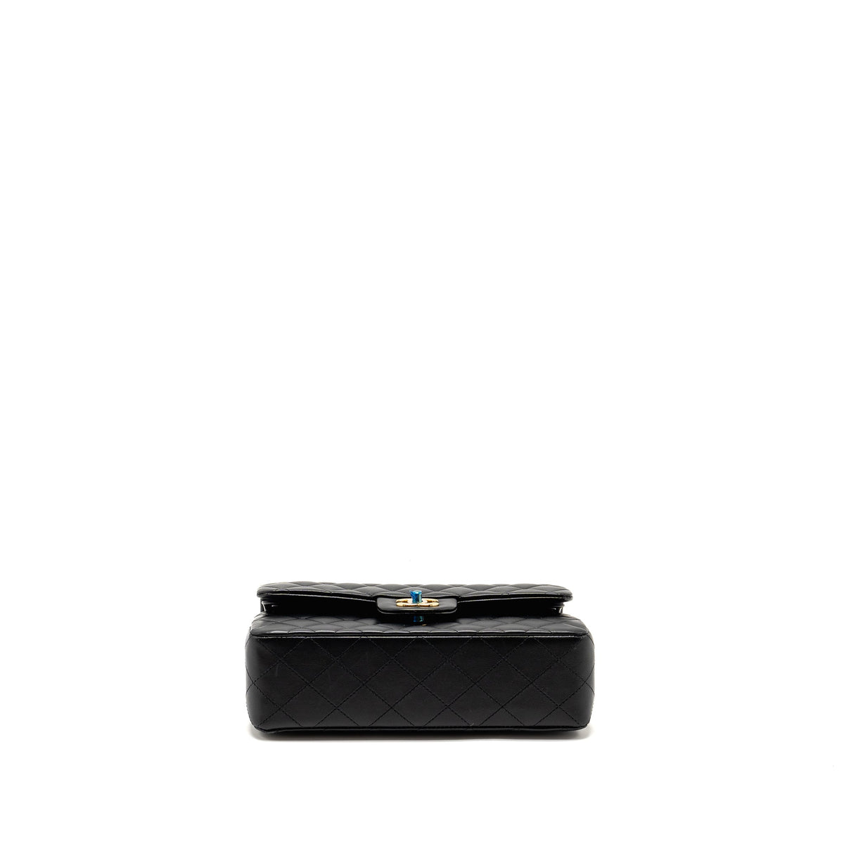 CHANEL SMALL CLASSIC DOUBLE FLAP BAG LAMBSKIN BLACK GHW(MICROCHIP)