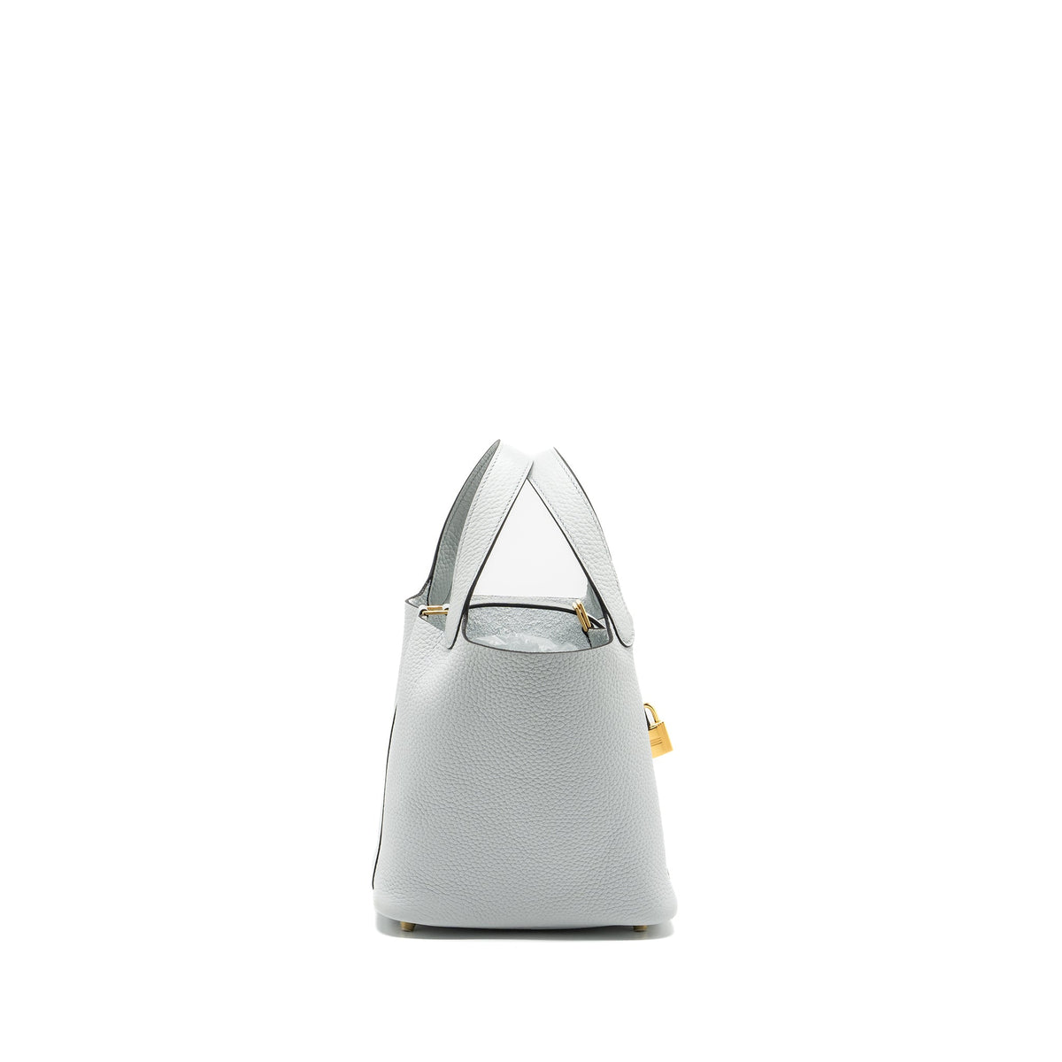 HERMES PICOTIN 18 LOCK BAG CLEMENCE BLUE PALE GHW