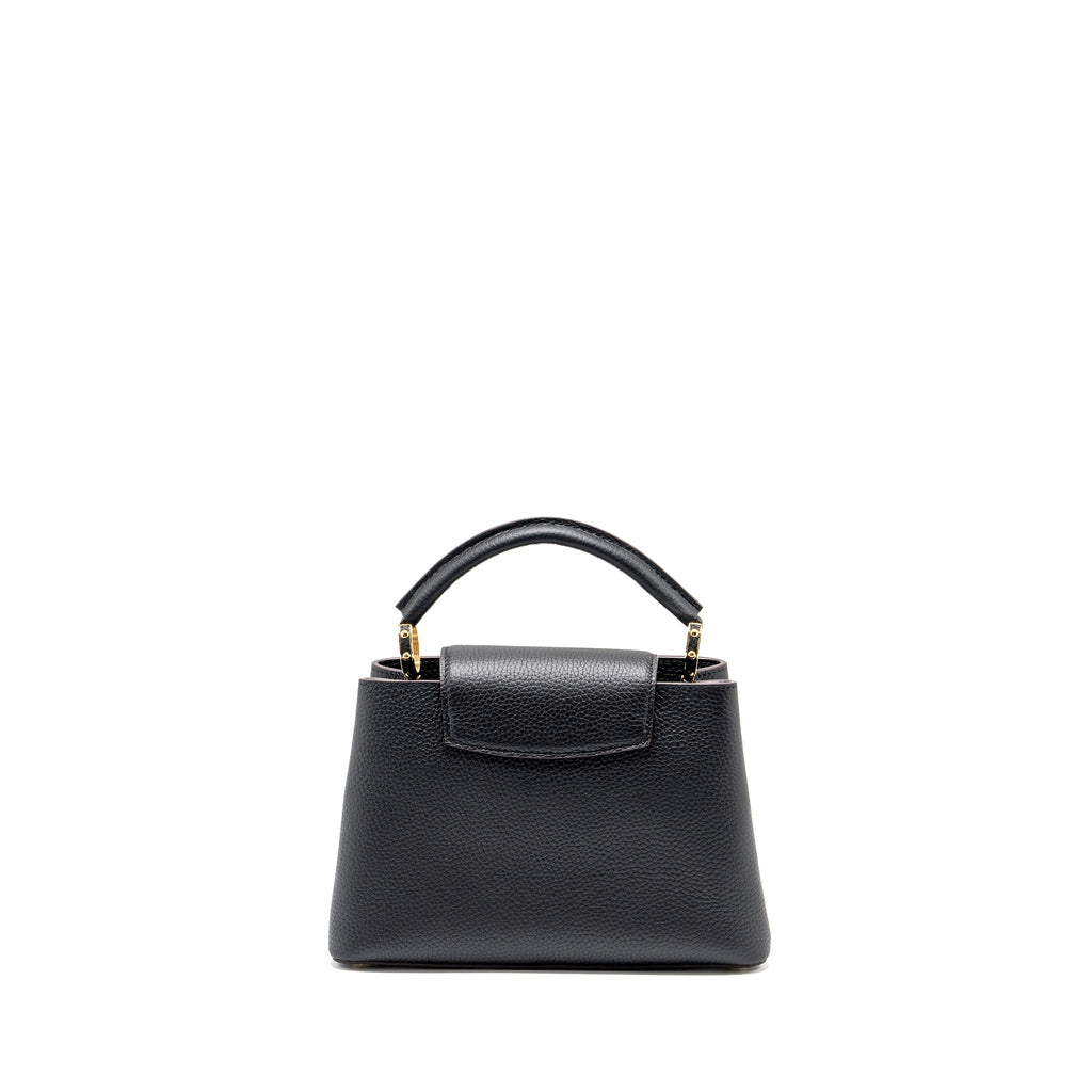 LOUIS VUITTON CAPUCINES BB CALFSKIN BLACK GHW