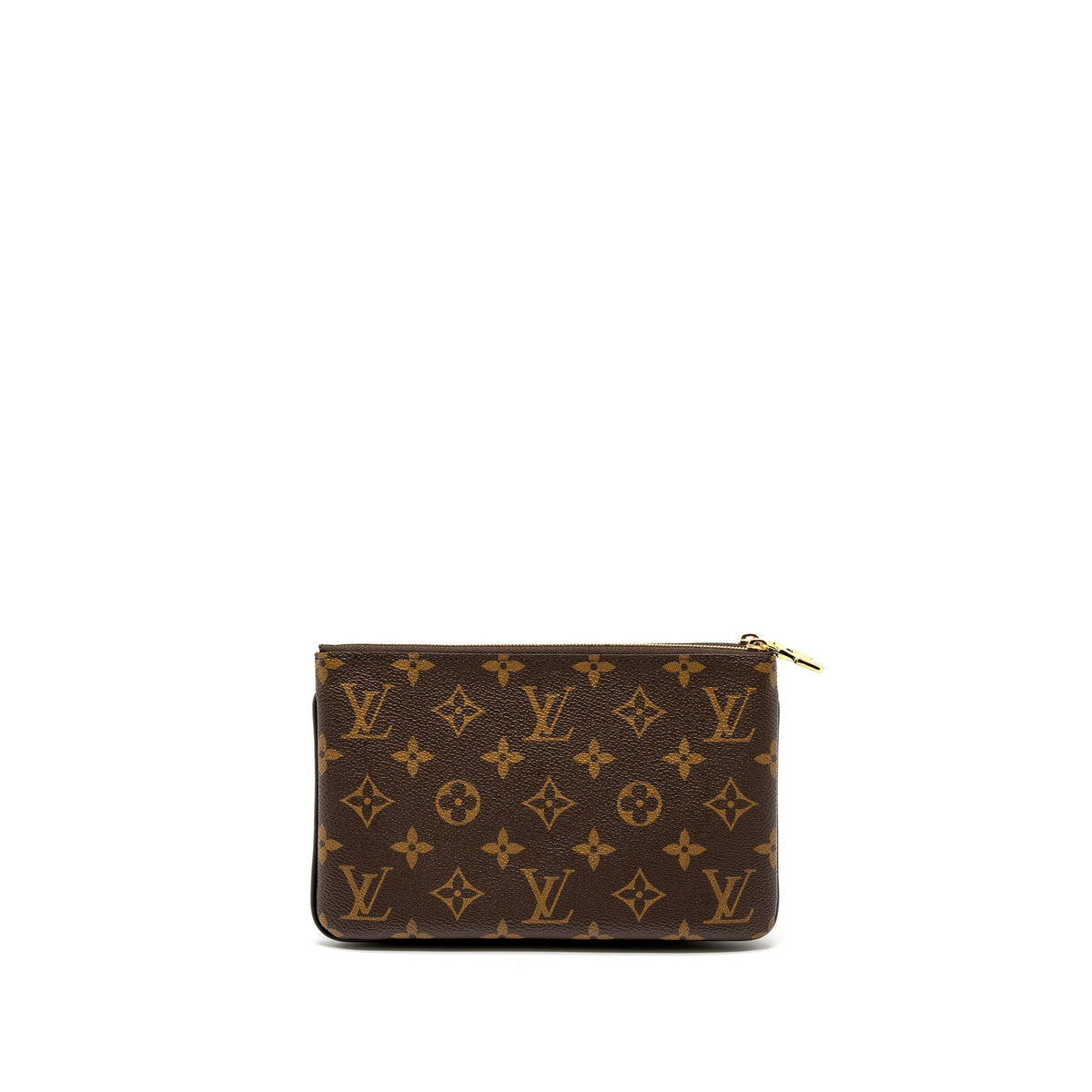 LOUIS VUITTON DOUBLE ZIP POCHETTE RESERVE MONOGRAM CANVAS GHW (NEW VERSION)