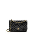 CHANEL JUMBO CLASSIC DOUBLE FLAP BAG LAMBSKIN BLACK GHW