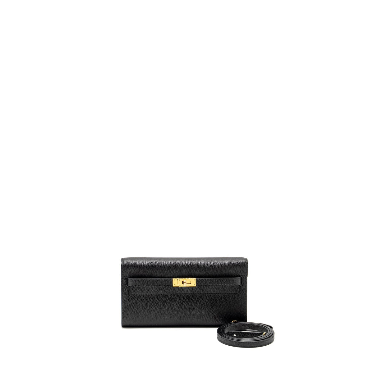 Hermes Classic Kelly To Go Epsom Black GHW