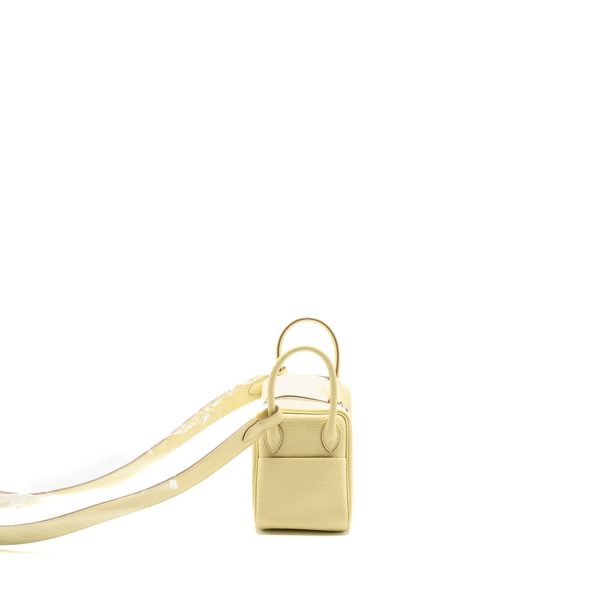 Hermes Mini Lindy II Clemence Jaune Milton SHW