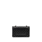 CHANEL MEDIUM CLASSIC DOUBLE FLAP BAG CAVIAR BLACK SHW