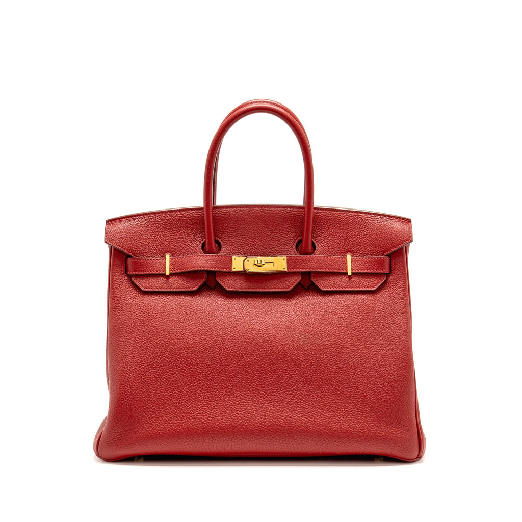 Hermes birkin 35 togo rouge vif GHW