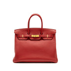 Hermes birkin 35 togo rouge vif GHW