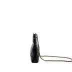 CHANEL 24C MINI 31 BAG SHINY CALFSKIN BLACK LGHW (MICROCHIP)
