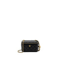 CHANEL PEARL CRUSH LONG VANITY LAMBSKIN BLACK GHW (MICROCHIP)