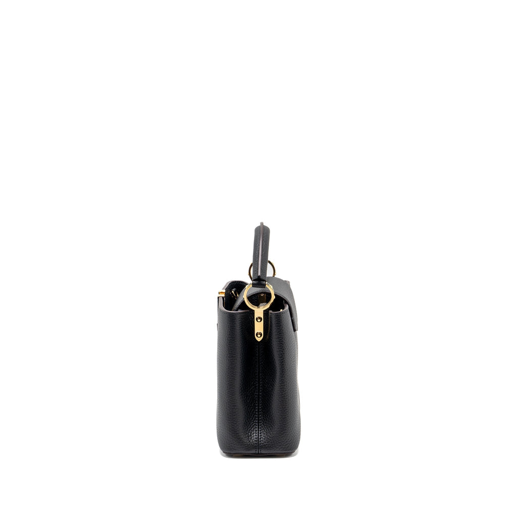 LOUIS VUITTON CAPUCINES BB CALFSKIN BLACK GHW