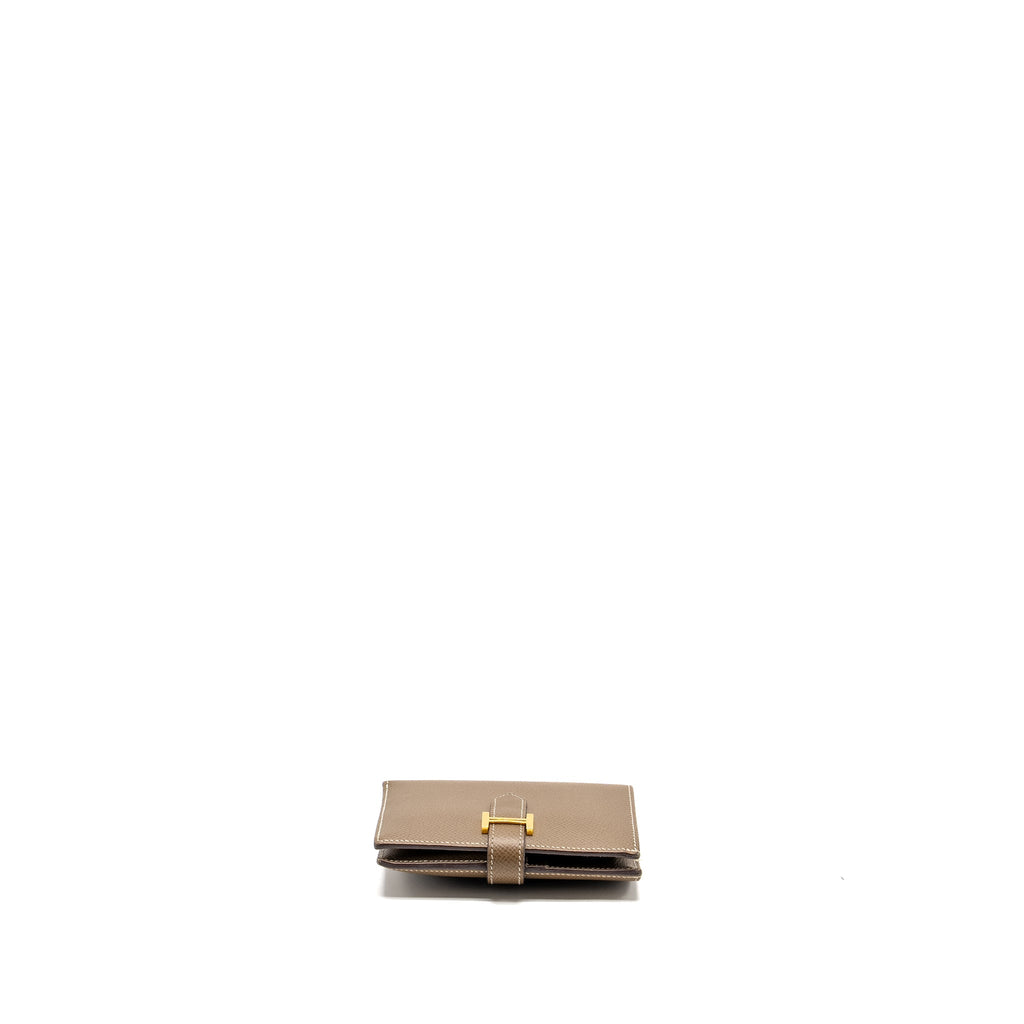 Hermes bearn compact wallet epsom etoupe GHW