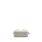 Hermes Plume Mini Chèvre Mysore Gris Perle SHW