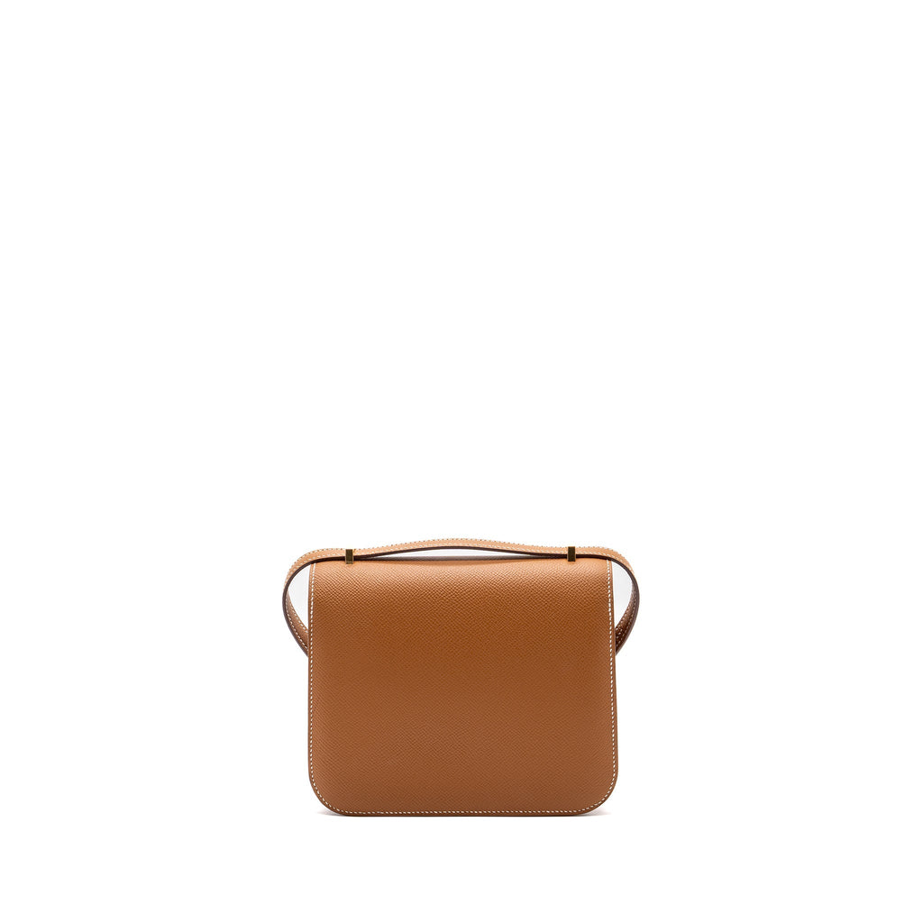 Hermes Mini Constance Epsom Gold GHW (new version)