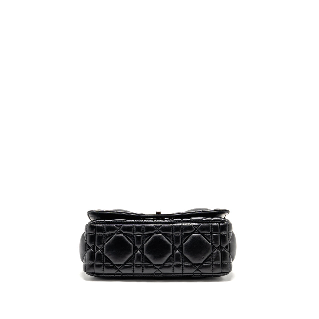 DIOR MEDIUM DIOR CARO BAG CALFSKIN SO BLACK