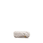 BOTTEGA VENETA MINI JODIE LAMBSKIN CHALK GHW