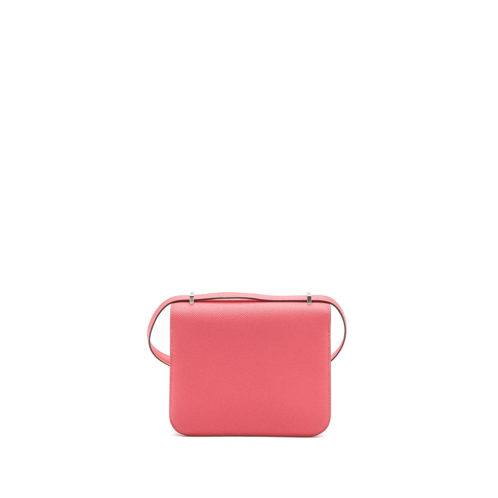 Hermes mini constance epsom rose azalee SHW