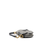 DIOR SADDLE BAG TOILE DE JOUY CANVAS / LEATHER GREY GHW