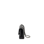 CHANEL MEDIUM CLASSIC DOUBLE FLAP BAG CAVIAR BLACK SHW