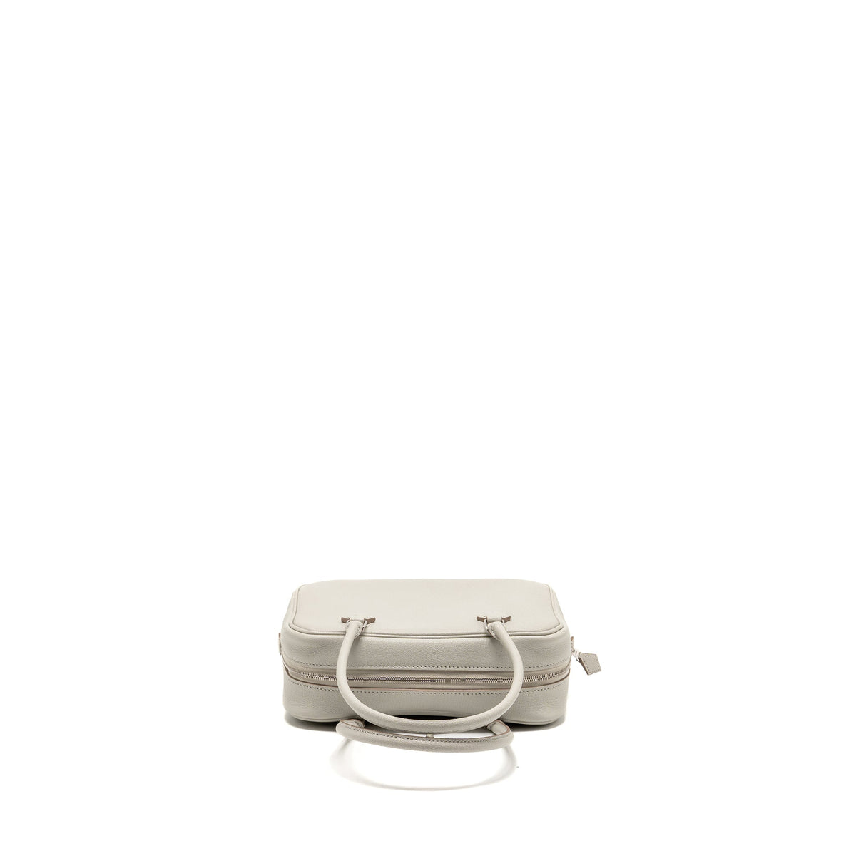 Hermes Plume Mini Chèvre Mysore Gris Perle SHW