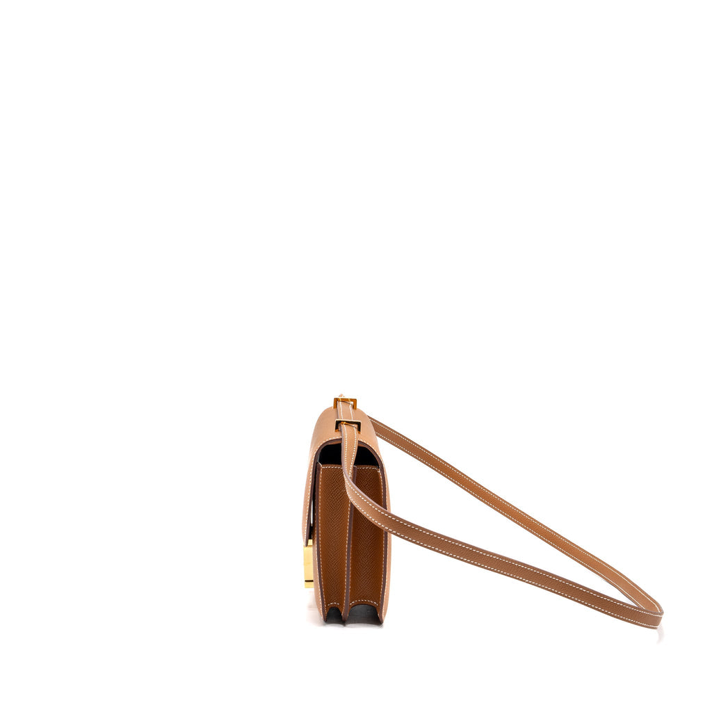 Hermes Mini Constance Epsom Gold GHW (new version)