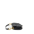 DIOR MEDIUM SADDLE BAG WITH STRAP CALFSKIN BLACK GHW