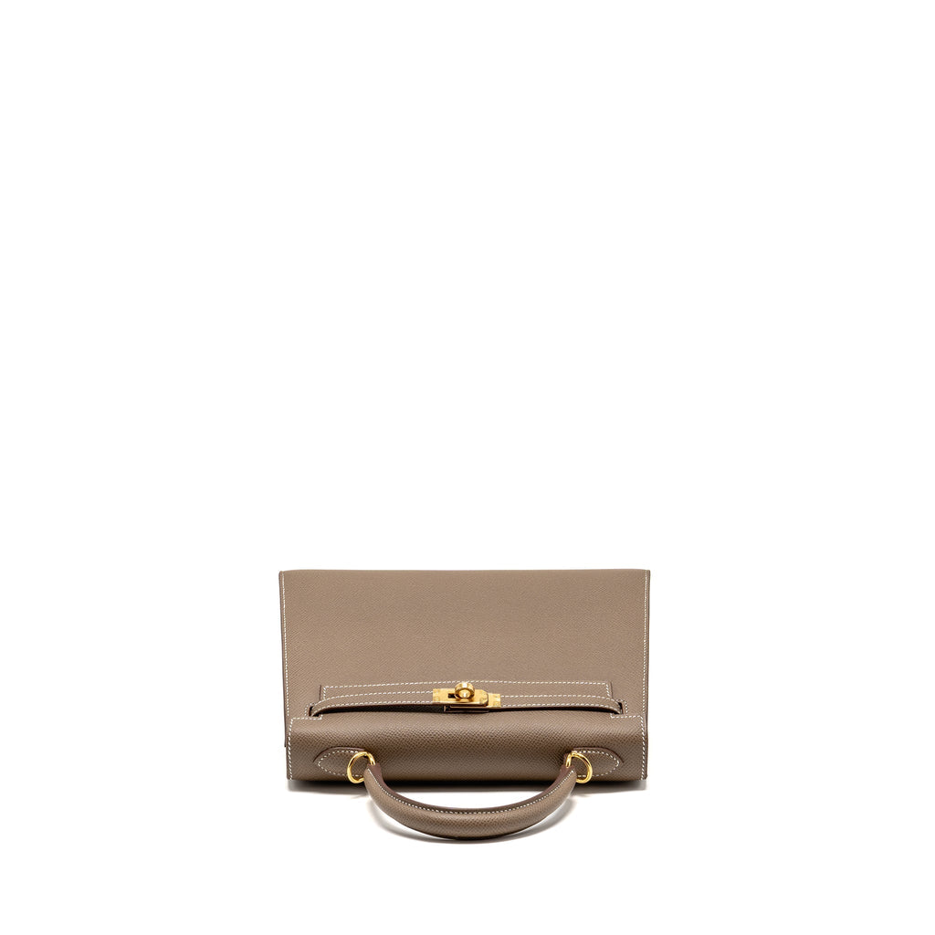 Hermes Kelly 25 Epsom Etoupe GHW