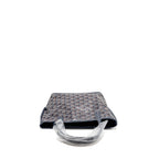 Goyard Mini Anjou Tote Bag Goyardine Canvas/Calfskin Bleu Marine SHW
