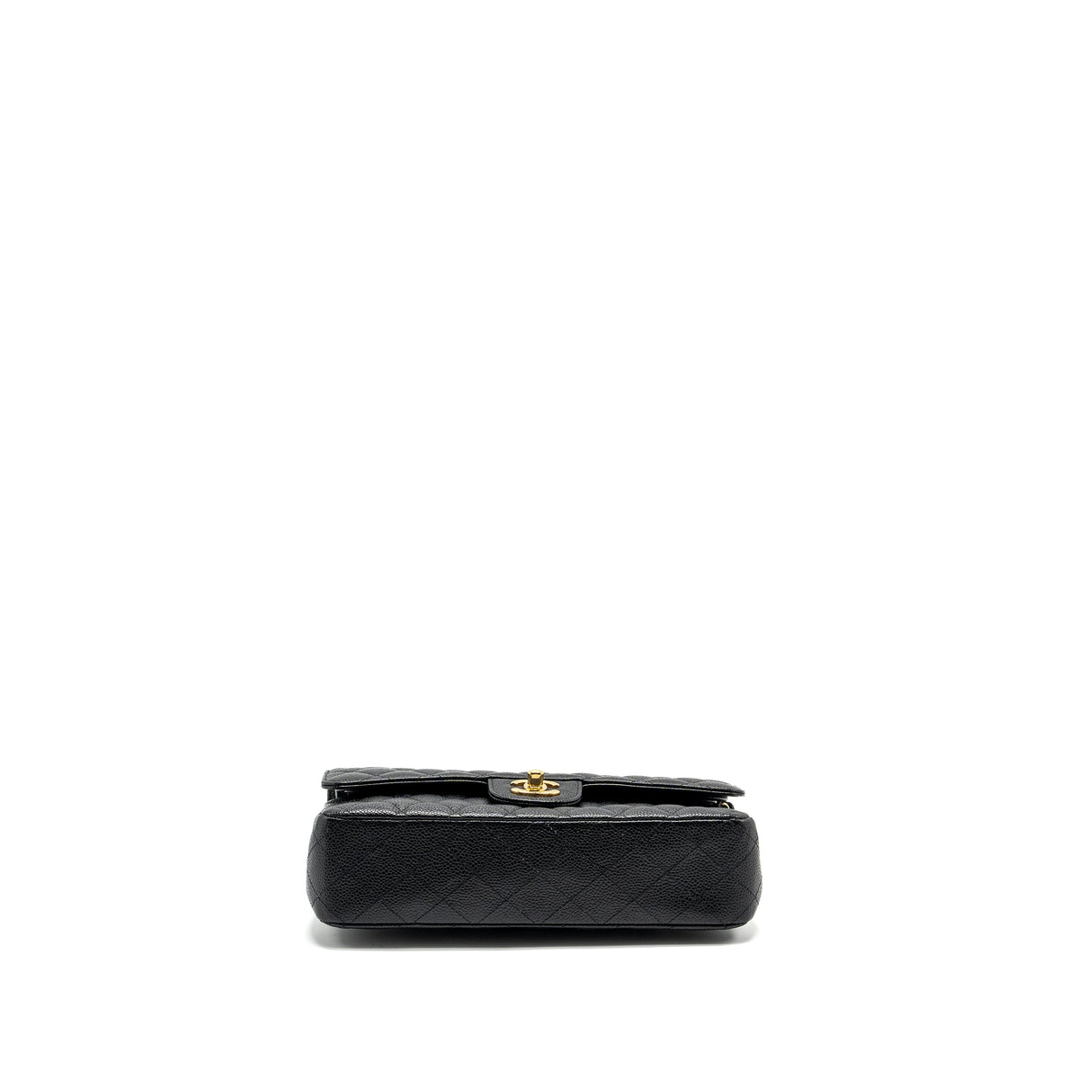 CHANEL MEDIUM CLASSIC DOUBLE FLAP BAG CAVIAR BLACK GHW