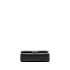 CHANEL MEDIUM CLASSIC DOUBLE FLAP BAG CAVIAR BLACK SHW