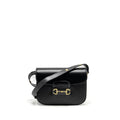 GUCCI HORSEBIT 1955 SHOULDER BAG CALFSKIN BLACK GHW