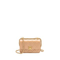 CHANEL GOLD CRUSH MINI FLAP BAG CALFSKIN BEIGE GHW (MICROCHIP)