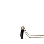 CHANEL TRENDY CC WALLET ON CHAIN LAMBSKIN BLACK LGHW (MICROCHIP)