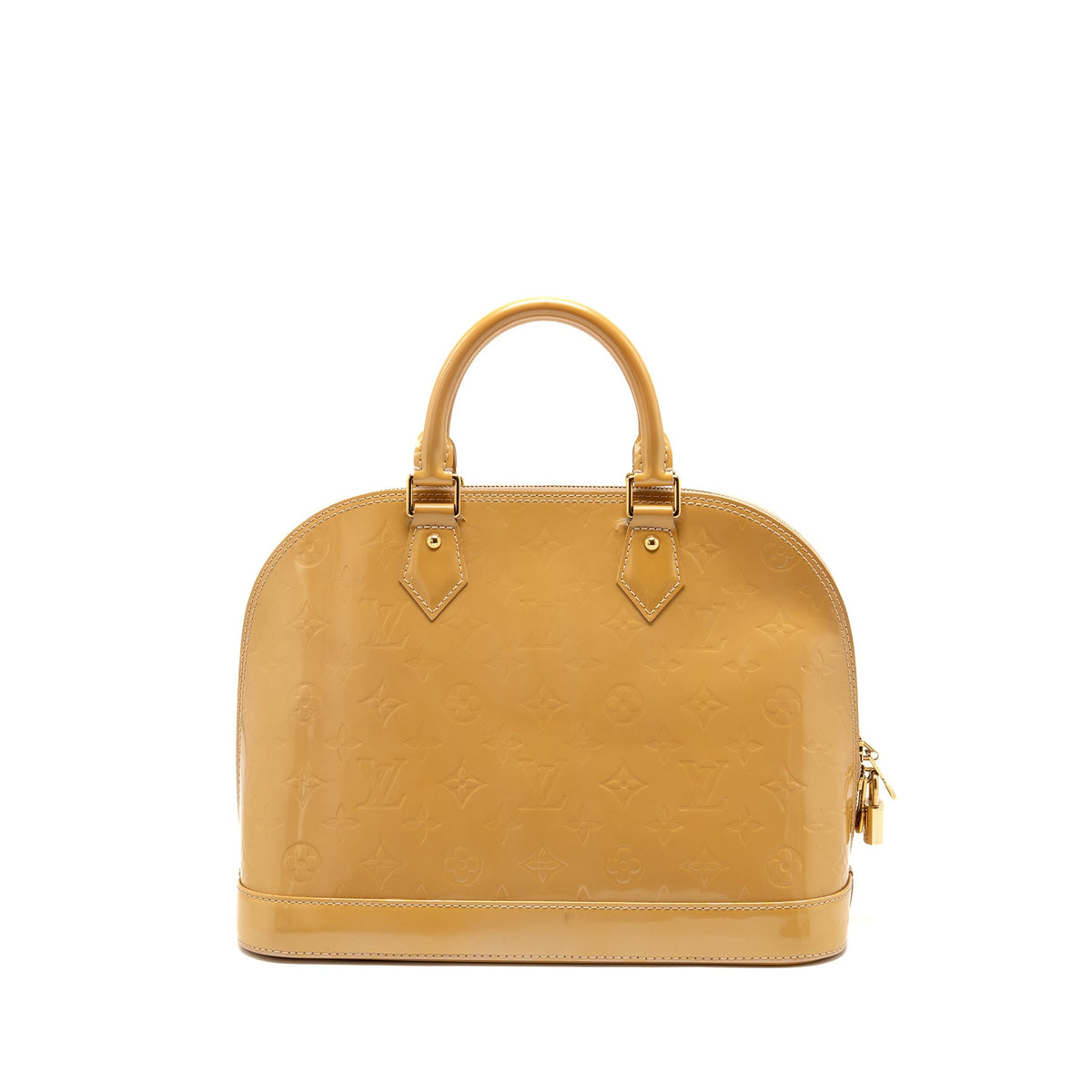LOUIS VUITTON ALMA PM MONOGRAM VERNIS LEATHER ROSE FLORENTIN GHW