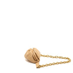 BOTTEGA VENETA THE MINI POUCH BELT BAG CALFSKIN BEIGE GHW
